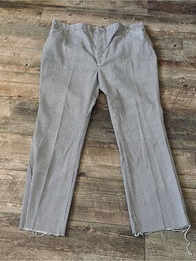 Wrangler Black and White Houndstooth Chinos